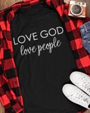 Love God People Christian Bible Classic T-Shirt apparel-classic-tshirt-lifestyle-front-163