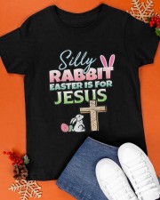Rabbit Easter Is For Jesus Easter Classic T-Shirt apparel-classic-tshirt-lifestyle-front-83