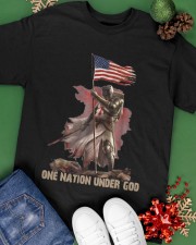 One Nation Under God American Christian Classic T-Shirt apparel-classic-tshirt-lifestyle-back-69