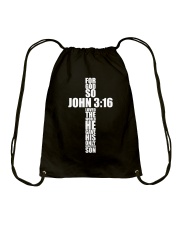 John 3 16 Christian Cross Drawstring Bag tile
