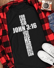 John 3 16 Christian Cross Classic T-Shirt apparel-classic-tshirt-lifestyle-front-163