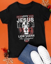 Fear Not For Jesus The Lion Of Judah Classic T-Shirt apparel-classic-tshirt-lifestyle-front-83