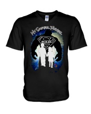 DAD super power V-Neck T-Shirt thumbnail