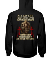 red lived by a code templar knight Hooded Sweatshirt thumbnail