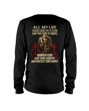 red lived by a code templar knight Long Sleeve Tee thumbnail