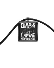 dad dad dad dad daughter daughter daughter Cord Rectangle Necklace tile
