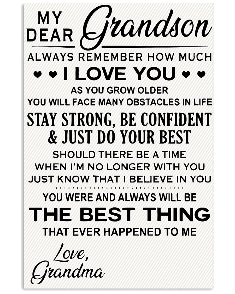 Grandson Grandson Grandson Grandson 11x17 Poster