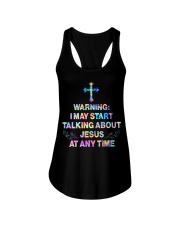 I may start talking about jesus at any time Ladies Flowy Tank tile