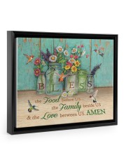 FOOD FAMILY LOVE AMEN 14x11 Black Floating Framed Canvas Prints thumbnail