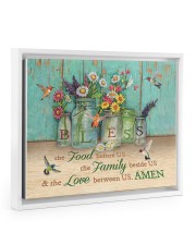 FOOD FAMILY LOVE AMEN 14x11 White Floating Framed Canvas Prints thumbnail