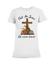 Fall For Jesus Premium Fit Ladies Tee tile