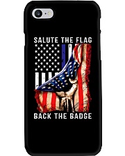 Salute the flag back the badge Phone Case tile