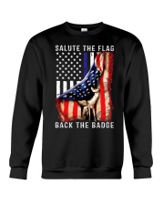Salute the flag back the badge Crewneck Sweatshirt tile
