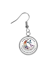 MY MIND STILL TALKS TO YOU Circle Earrings thumbnail