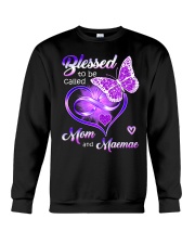 Blessed To Be Called Mom and Maemae Crewneck Sweatshirt tile