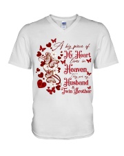 Husband V-Neck T-Shirt tile