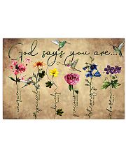 God says you are 17x11 Poster front