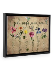God says you are 14x11 Black Floating Framed Canvas Prints thumbnail