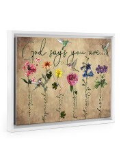 God says you are 14x11 White Floating Framed Canvas Prints thumbnail