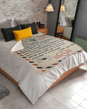 To My Daughter Sherpa Fleece Blanket - 50" x 60" aos-sherpa-fleece-blanket-lifestyle-front-02