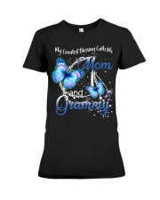 My Greatest Blessings Call Me Mom and Grammy Premium Fit Ladies Tee tile