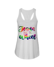 Jesus take the wheel Ladies Flowy Tank tile