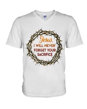 Jesus V-Neck T-Shirt tile