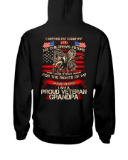 I am a proud Veteran Grandpa Hooded Sweatshirt tile