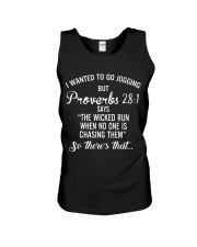 I WANTED TO GO JOGGING Unisex Tank tile