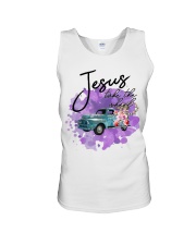 Jesus take the wheel Unisex Tank tile