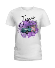 Jesus take the wheel Ladies T-Shirt tile