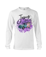 Jesus take the wheel Long Sleeve Tee tile
