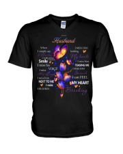 To My Husband V-Neck T-Shirt tile