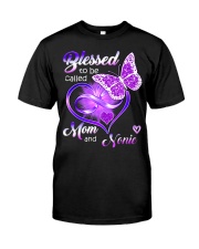 Blessed To Be Called Mom and Nonie Classic T-Shirt front