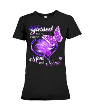 Blessed To Be Called Mom and Nonie Premium Fit Ladies Tee tile