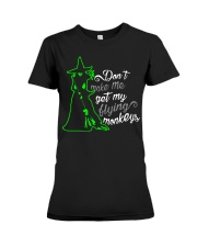 Don't make me get my flying monkeys Premium Fit Ladies Tee tile