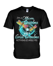 I'm a Mom Grandma and a Great Grandma V-Neck T-Shirt tile