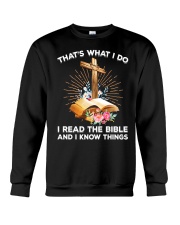 I READ THE BIBLE EVERY DAY AND KNOW THAT Crewneck Sweatshirt tile