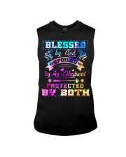 Blessed by god spoiled by my husband Sleeveless Tee tile