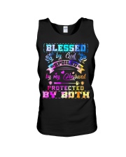Blessed by god spoiled by my husband Unisex Tank tile