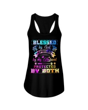 Blessed by god spoiled by my husband Ladies Flowy Tank tile