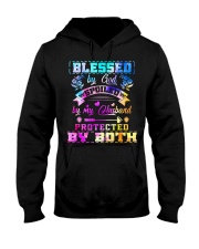 Blessed by god spoiled by my husband Hooded Sweatshirt tile
