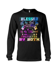 Blessed by god spoiled by my husband Long Sleeve Tee tile