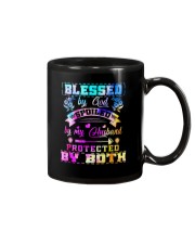 Blessed by god spoiled by my husband Mug tile