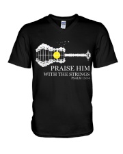 Praise Him V-Neck T-Shirt tile