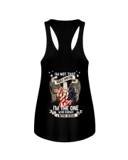 I need jesus Ladies Flowy Tank tile