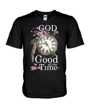 GOD GOOD ALL THE TIME V-Neck T-Shirt tile