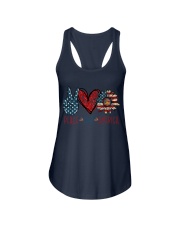 PEACE LOVE AMERICAN Ladies Flowy Tank tile
