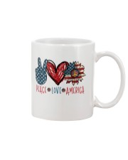 PEACE LOVE AMERICAN Mug tile