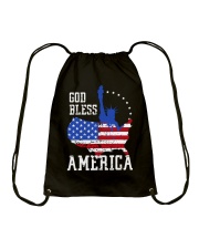 GOD BLESS AMERICA Drawstring Bag tile
